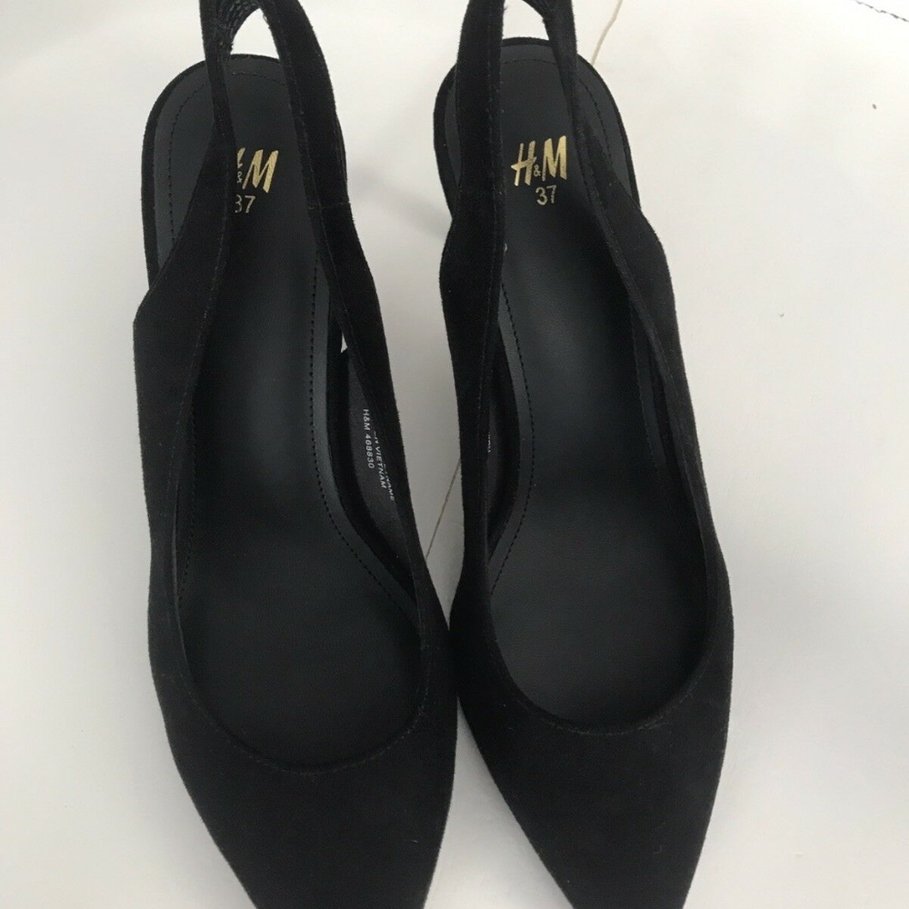 Women's H&M Black Slingback Heels Size 6
